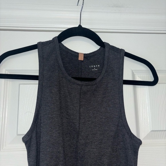 NWOT Lunya Restore Fitted Sleeveless Midi Lounge Dress - Picture 6 of 11